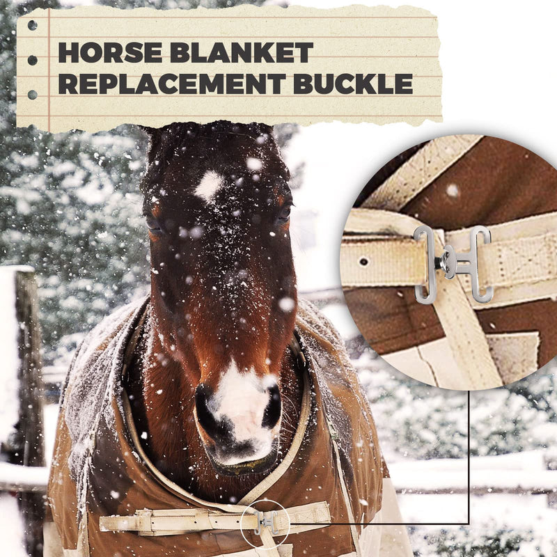 Harrison Howard 3PCS Hardware Horse Blanket Surcingle Buckle Replacement for Horse Sheets Surcingle Attachment 1 Set one piece - BeesActive Australia