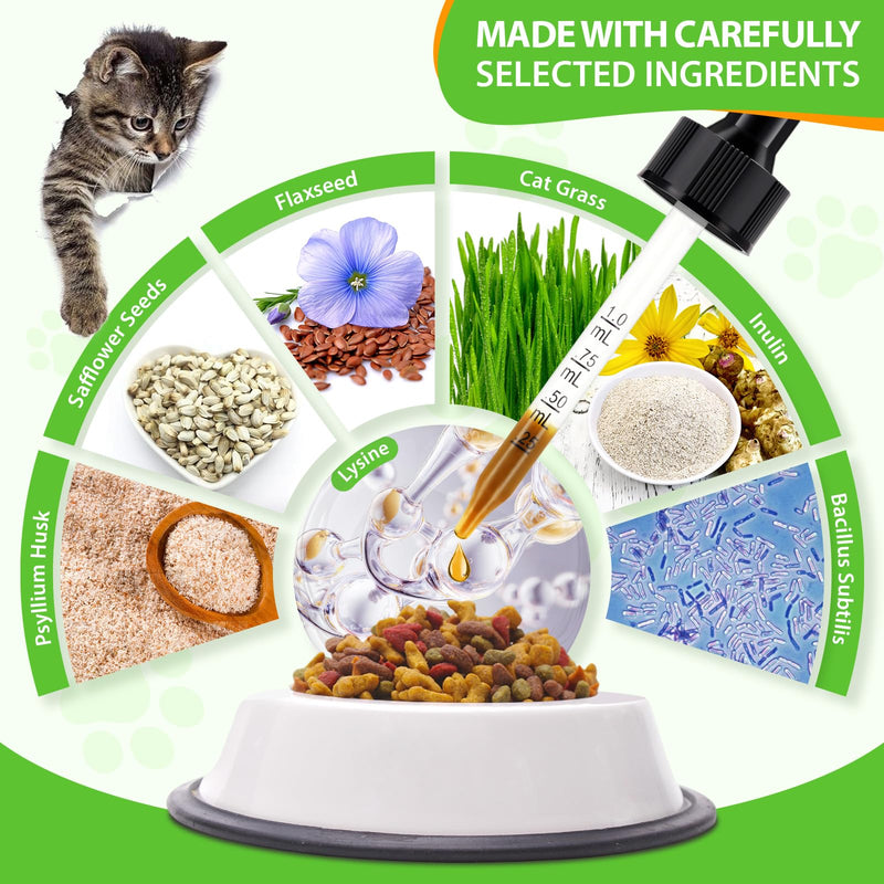 Hairball Remedy for Cats, Cat Hairball Treatment, Promotes Natural Passage of Hairballs, Hairball Treats for Cats, Prevent & Remove Hairballs