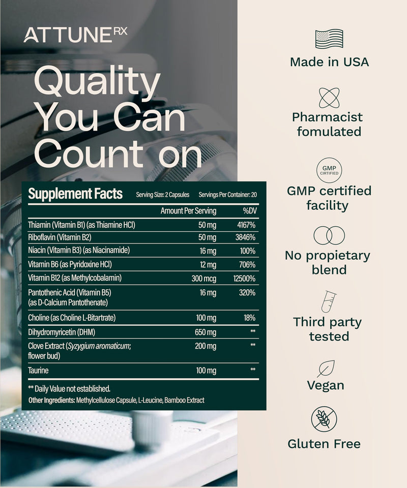 Good Spirits DHM Alcohol Aid – Dual-Action Pre- & Post-Drinking Support | Vegan | Clove, Choline, Taurine & B Vitamins | Supports Stable Energy | Pharmacist-Formulated | 40 Capsules
