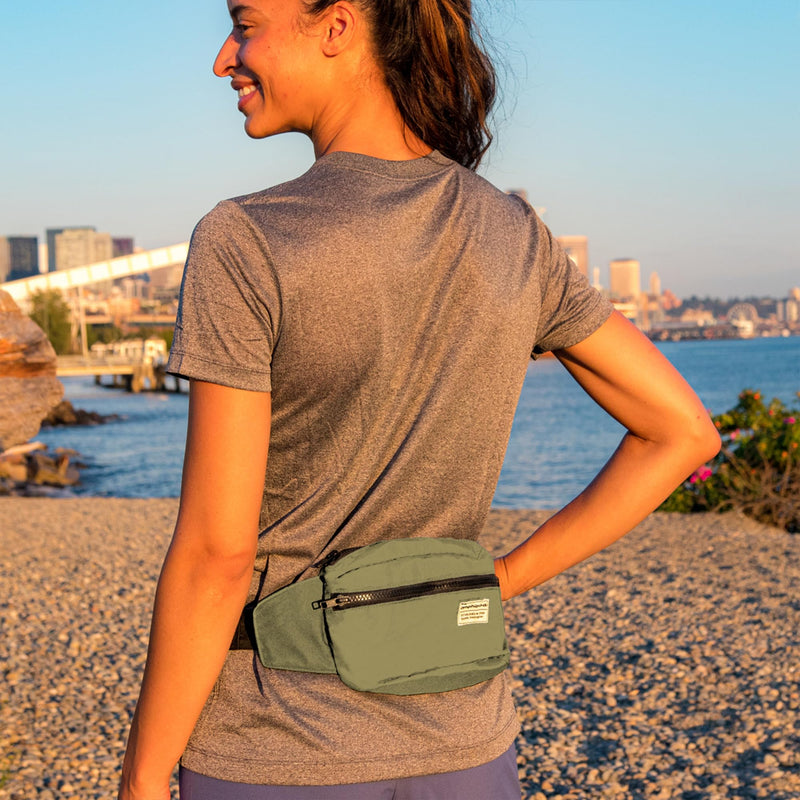 Amphipod R3 Go-About Convertible Pack, Lifestyle & Runners Storage Fanny Waist Pack for Men & Women - Noir - 1.8L