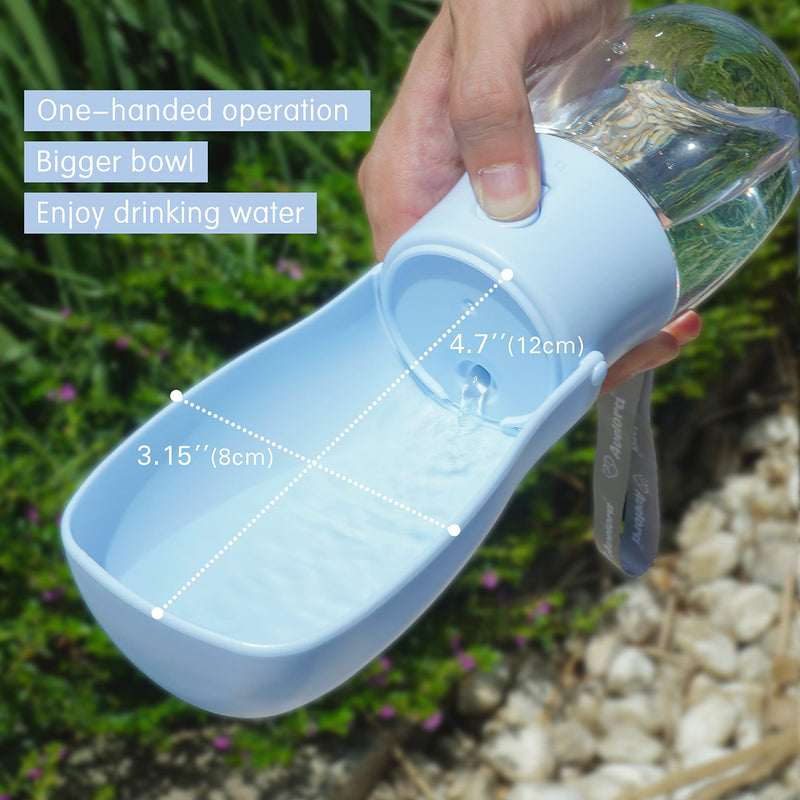 Foldable Dog Water Bottle,Portable Dog Water Dispenser,Outdoor Pet Water Bottle for Dog,Cat,Puppy,Walking,Hiking,Travel.Dishwasher Safe,Puppy Accessories,10oz 10oz Blue - BeesActive Australia