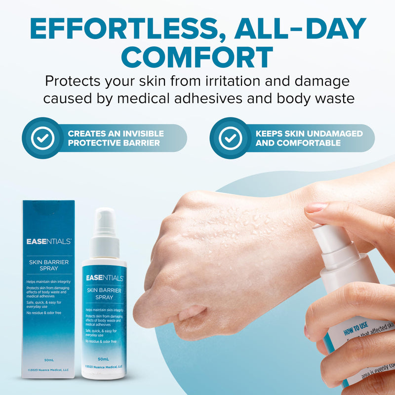 Quick-Drying, Low-Residue Ostomy Barrier Spray ‚Äì Barrier Spray Ideal for Sensitive Skin - Silicone Skin Prep for Pain-Free Application and Removal of Ostomy Pouches and Bandages 50 ML - BeesActive Australia