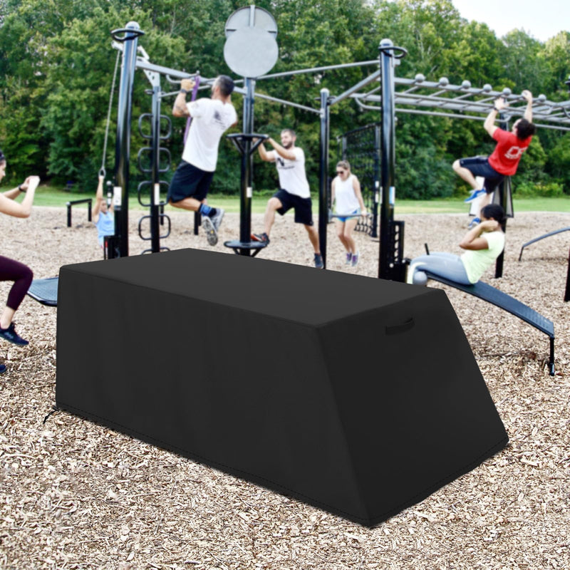 Sit-up Board Cover Outdoor Waterproof Weight Bench Cover Fits for Universal Weight Chair Fitness Bench High Quality Oxford fabrics UV Protective 52" x 60" x 18" x 21" Black