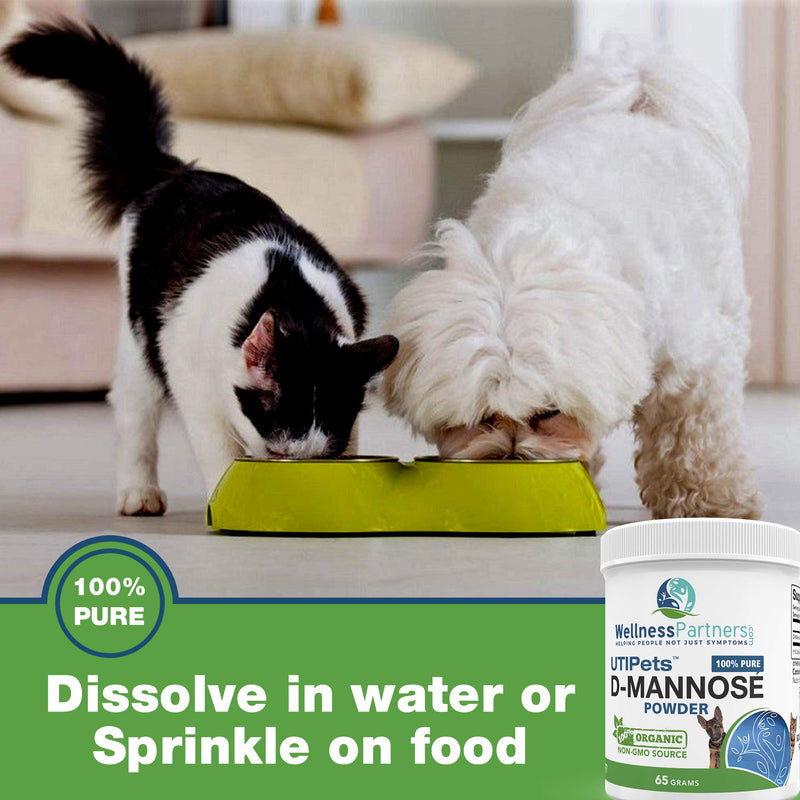 UTI Pets Pure D-Mannose Non GMO Organic Source Powder 65gram jar - PawsPlanet Australia