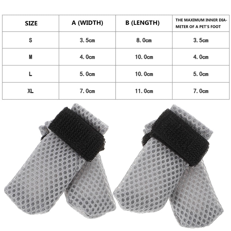 Hemobllo Claw Covers for Cats, Scratch Protection for Cats, Breathable Mesh Cat Paw Covers, Cat Claw Covers, Caps for Cat Syringe, Grooming, Pack of 4, 10 x 9 x 0.5 cm, Grey - BeesActive Australia