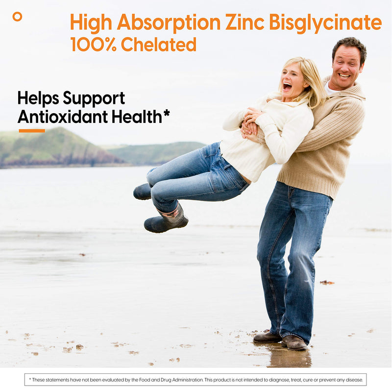 Doctor's Best High Absorption Zinc Bisglycinate 50mg High Potency Supporting Enhancing Immune System Antioxidant VC, 90 Count Unflavored 90 Count (Pack of 1) - BeesActive Australia