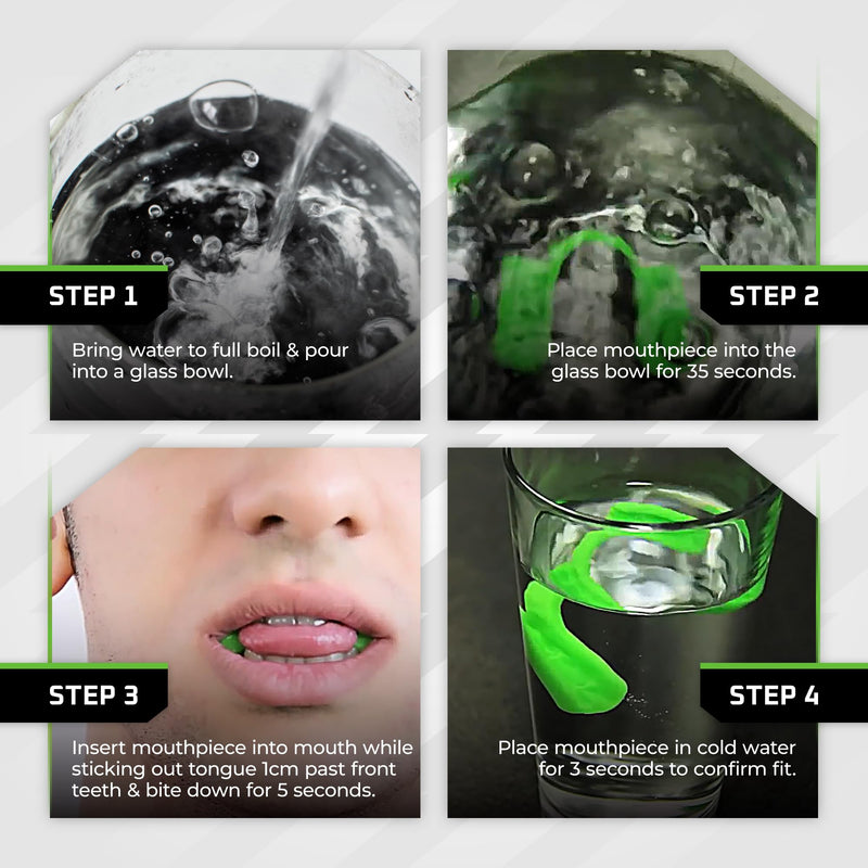New Age Performance 5DS Core Mid Profile Fitness Mouthpiece, Enhance Athletic Performance for Weightlifting, Endurance, and All Non-Contact Sports, Clear