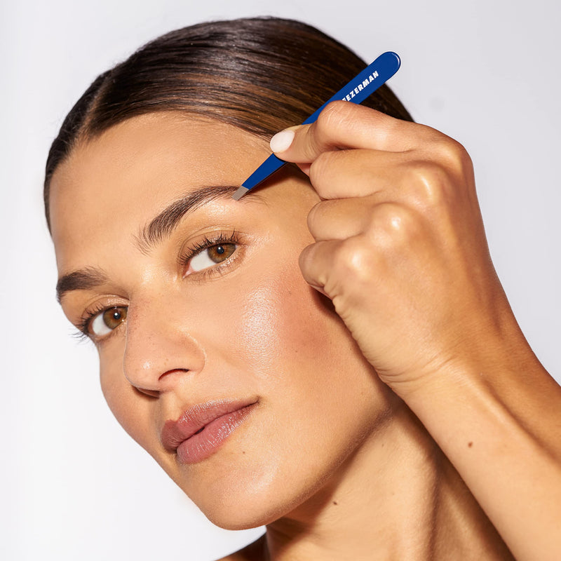 Tweezerman Exclusive Evening Blue Slant Tweezer - Hair Removal Tweezers, Stainless Steel - BeesActive Australia
