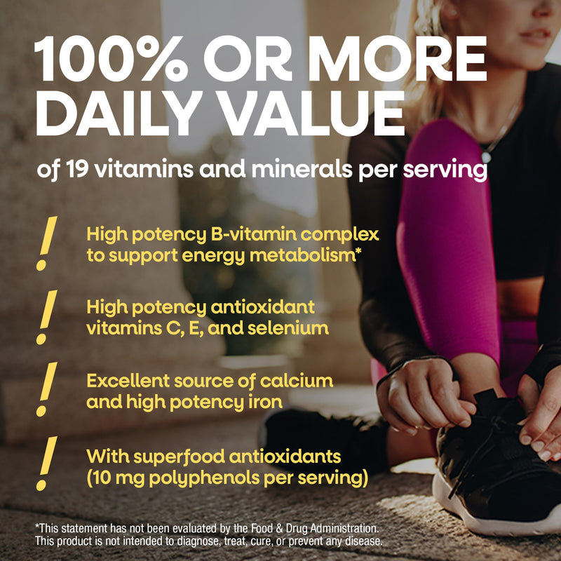 Nature's Way Alive! Complete Multivitamin for Women, Daily Vitamin, 130 ct | Women’s Vitamin Tablets Supports Cellular Energy Metabolism, Hair, Skin & Nails*, B-Vitamins, with Superfood Antioxidants 130 Count (Pack of 1)