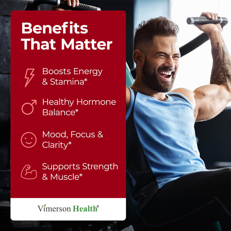 Testosterone Supplement & Tribulus Terrestris For Men with DHEA 100mg, Magnesium, Zinc, Tongkat Ali & Rhodiola Rosea – Muscle Builder, Libido Support & B6 Vitamins for Men – 1 Capsule a Day, 30 Count