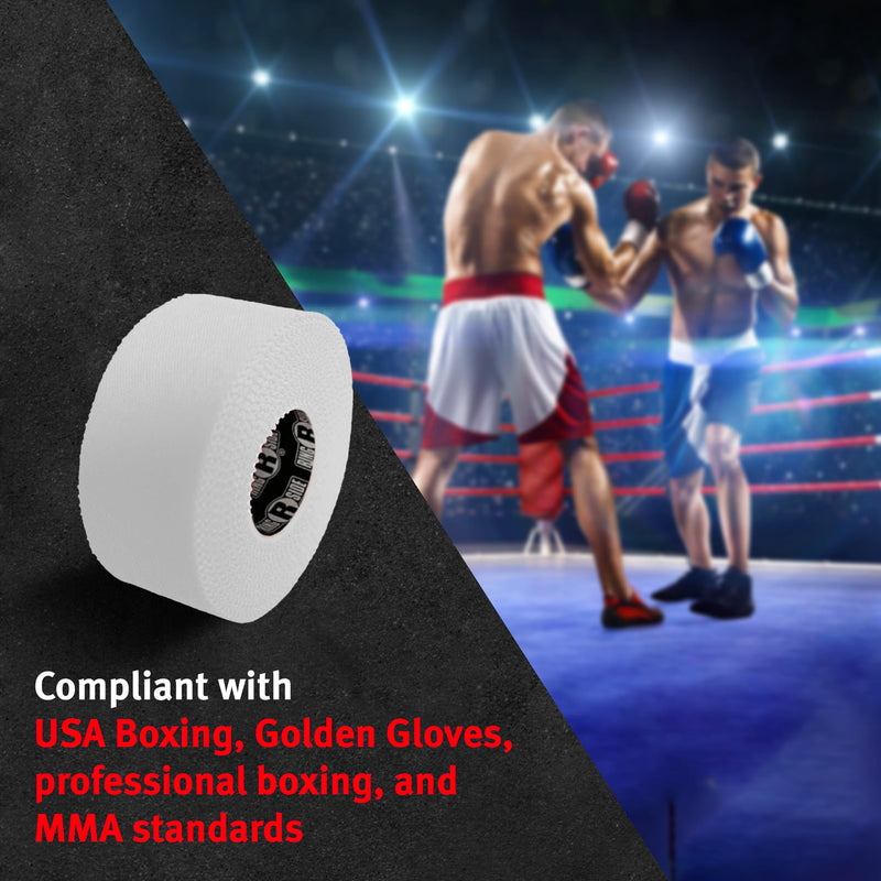 Ringside 1" Athletic Trainers Tape, Adhesive Cotton Kinesiology Tape for Combat Sports, for Men and Women, 1" x 30', White, 15 Rolls - BeesActive Australia