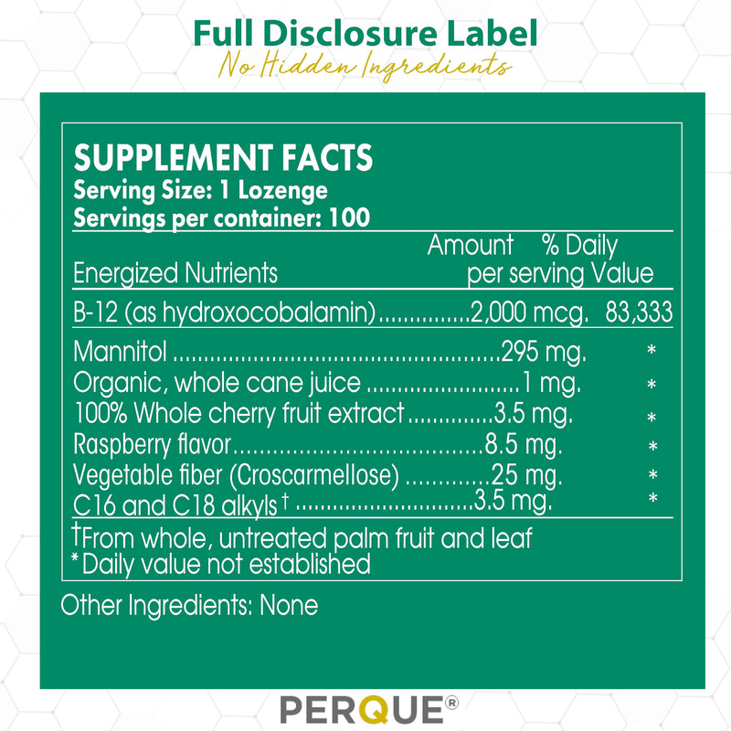 Perque Activated B-12 Guard (2000 mcg, 100 lozenges)