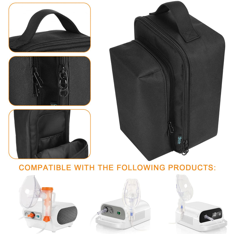 Beautyflier Nebulizer Carry Bag for Nebulizer Machine Personal Compressor, Portable Storage Carry Bag, Protective Travel Case for Nebulizer Machine for Adults and Kids, Space for Masks, Cables - BeesActive Australia