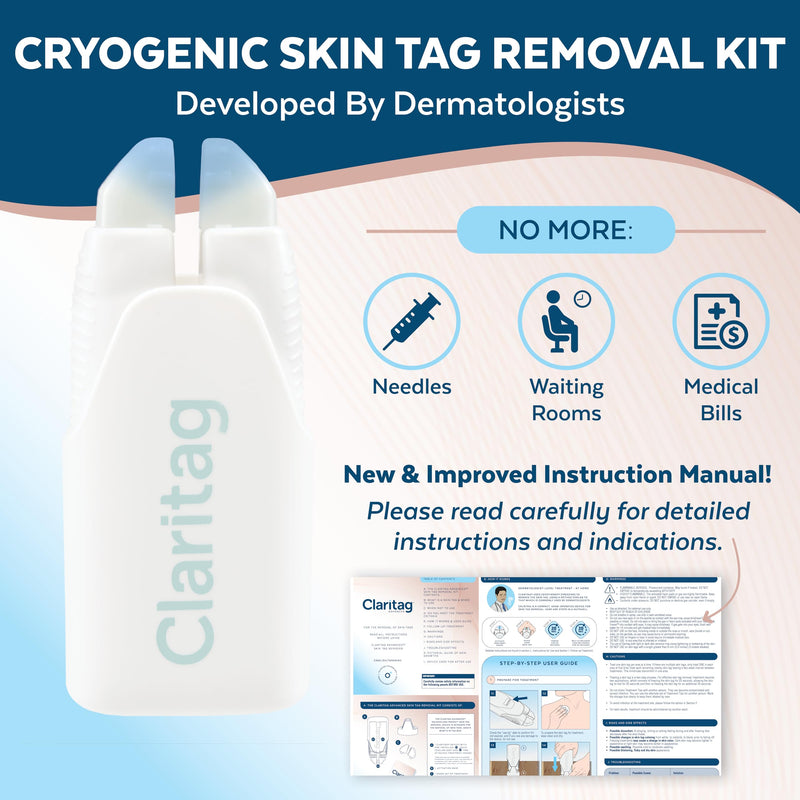 Advanced Skin Tag Remover - FDA-Cleared Device - Only for Skin Tag Removal - Works in 7-14 Days - Up to 10 Treatment Cycles - Cryogenic Freeze-Off Kit - BeesActive Australia