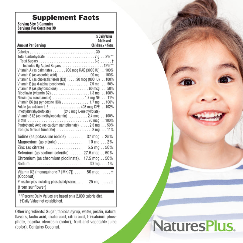 NaturesPlus Animal Parade Multivitamin Children's Gummies - 90 Count - Assorted Cherry, Grape & Orange Flavors - Supports Immune System - Vegetarian, Gluten Free - 30 Servings