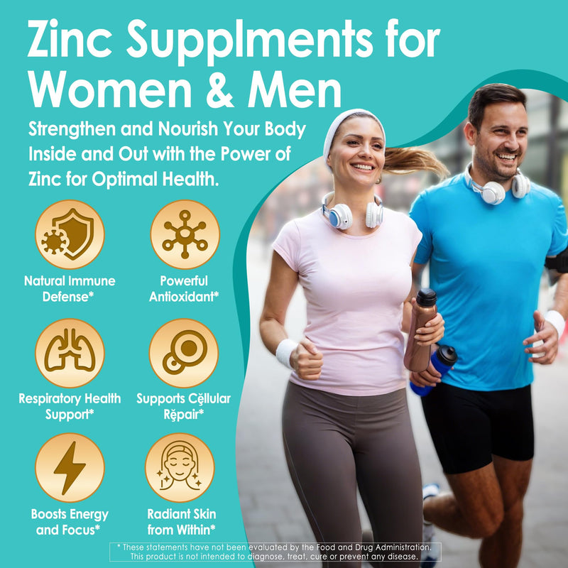 Fermented Zinc Gummies 50mg + Vitamin C & D3 Zinc Supplements for Women Men | Zinc Picolinate Gummies Alternaitive, Superior Absorption & Stomach Friendly, Zinc for Immune, Antioxidant, Skin, Vegan 60Cts 60 Count (Pack of 1)