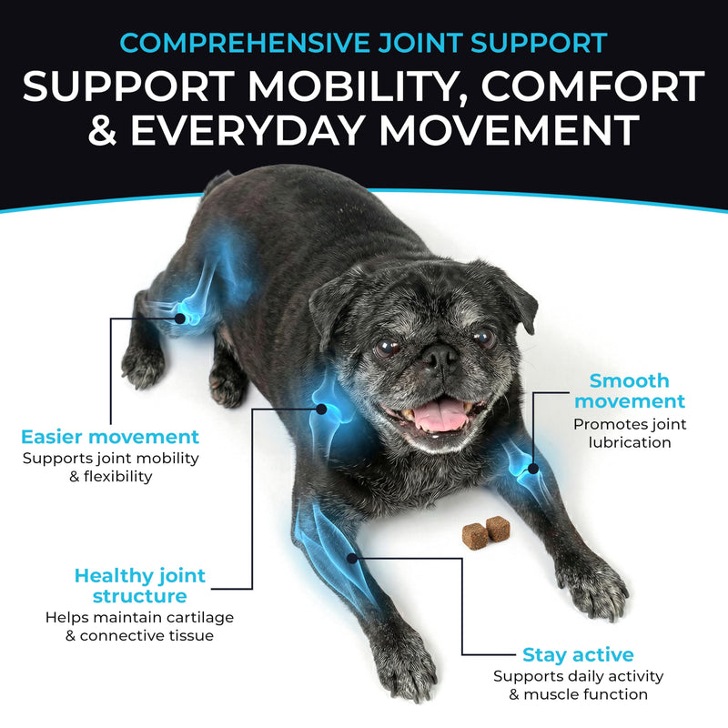 PET'S PALS Dogs Joint Health Supplement - Glucosamine, Chondroitin & MSM - Supports Healthy Joints - Chewable Tablets for Dogs - 30 Soft Chews