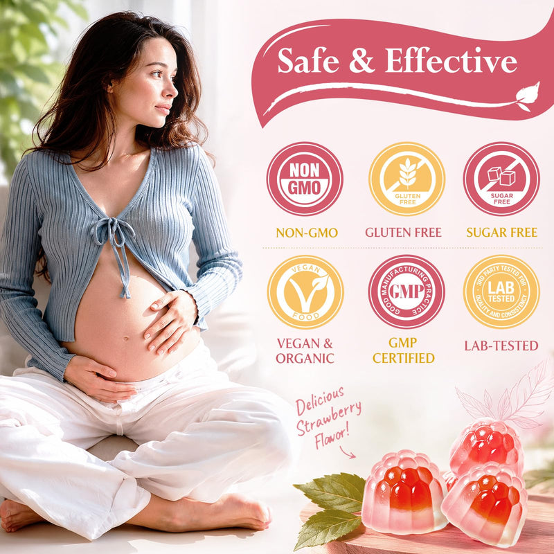 Prenatal Vitamins for Women, Choline Prenatal Gummies with Iron, Omega 3 | Women’s Multivitamin, L-Methylfolate, CoQ10, Prepare / Pregnancy / Postnatal for Mom & Baby, Sugar Free 60 Gummies