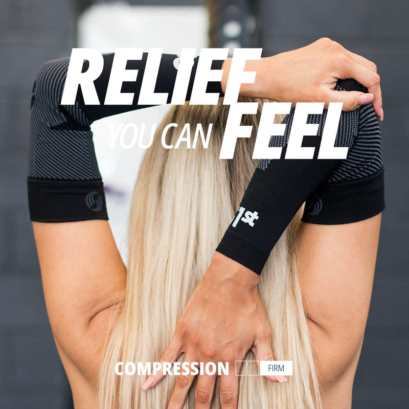 OS1st AS6 Compression Arm Sleeves – UPF 50+ Sun Protection, Cooling, Muscle Recovery & Support for Sports and Outdoor Medium White - BeesActive Australia