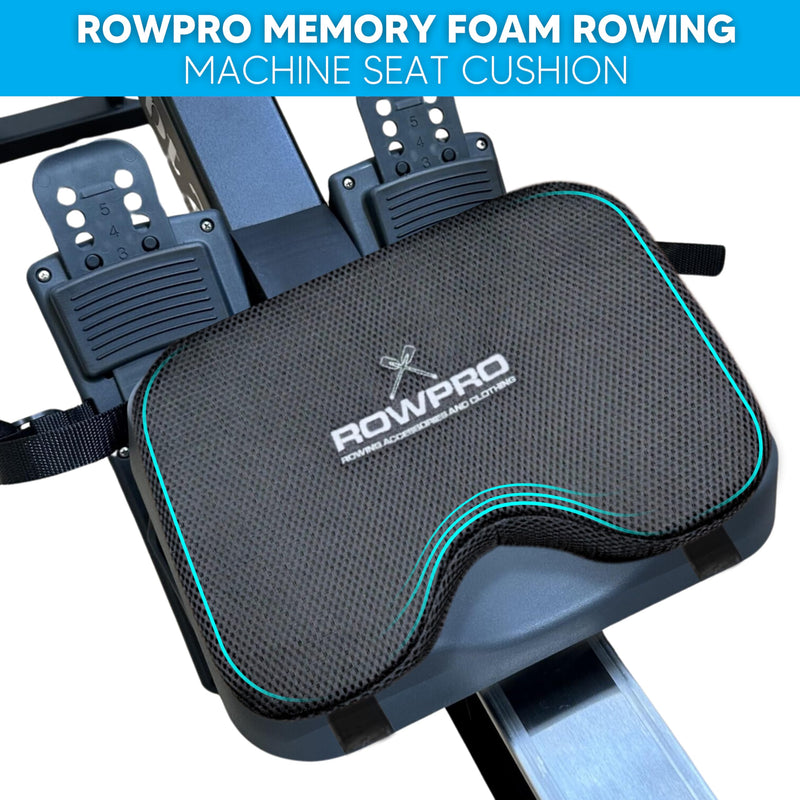 Memory Foam Rowing Machine Seat Cushion - Comfortable Seat Pad for Concept 2 - Ergonomic Concept 2 Rower Seat Cushion for Enhanced Support and Stability