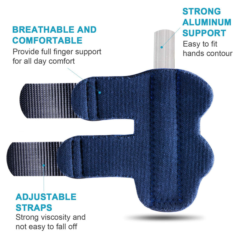 Trigger Finger Splints, Finger Brace for Pain Relief Sport Injuries, Basketball, Senior Tendon Release Blue - BeesActive Australia