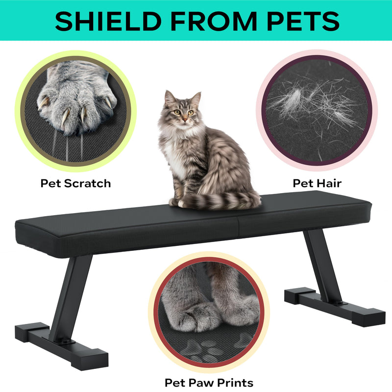 Weight Bench Cover Compatible with Tonal Accessories, Protective Cover for Workout Bench, Exercise Strength Training Accessories Protector, Scratch-Resistant, Water-Proof, Protect from Pets