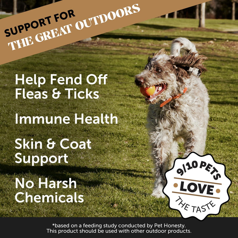 Flea and Tick Prevention & Multivitamin Virtual Bundle: Natural Flea Chews & Dog Vitamins with Glucosamine for Skin and Coat (Bacon & Peanut Butter 90 ct)