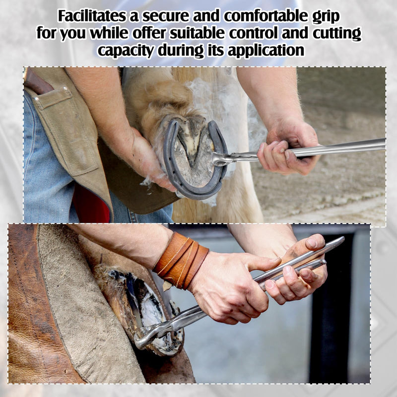 16 Inch Hoof Nippers Stainless Steel Farrier Tools Quality Hoof Trimmers with Gloves for Horse Goat Sheep Pigs Cattle Trimming Cutters Supplies Kit - BeesActive Australia