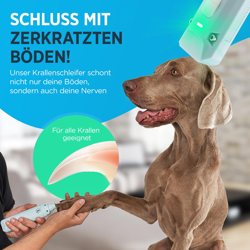 TRIXUS - Professional claw grinder for dogs and cats with claw scissors I 2-speed with LED, gentle, quiet, powerful I Claw care set for small, medium and large dogs and cats I - BeesActive Australia