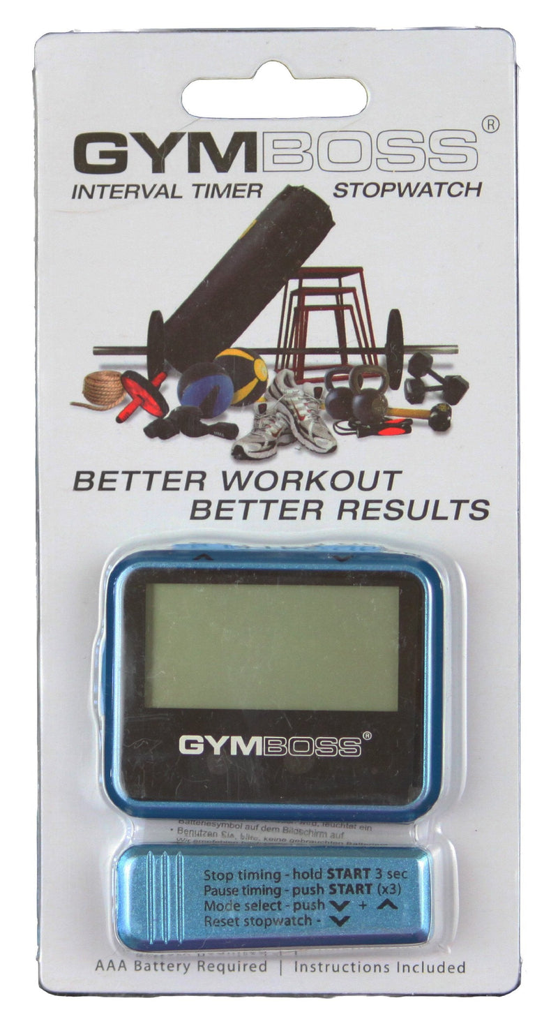 Gymboss Interval Timer and Stopwatch - Teal/Blue Metallic Gloss - BeesActive Australia