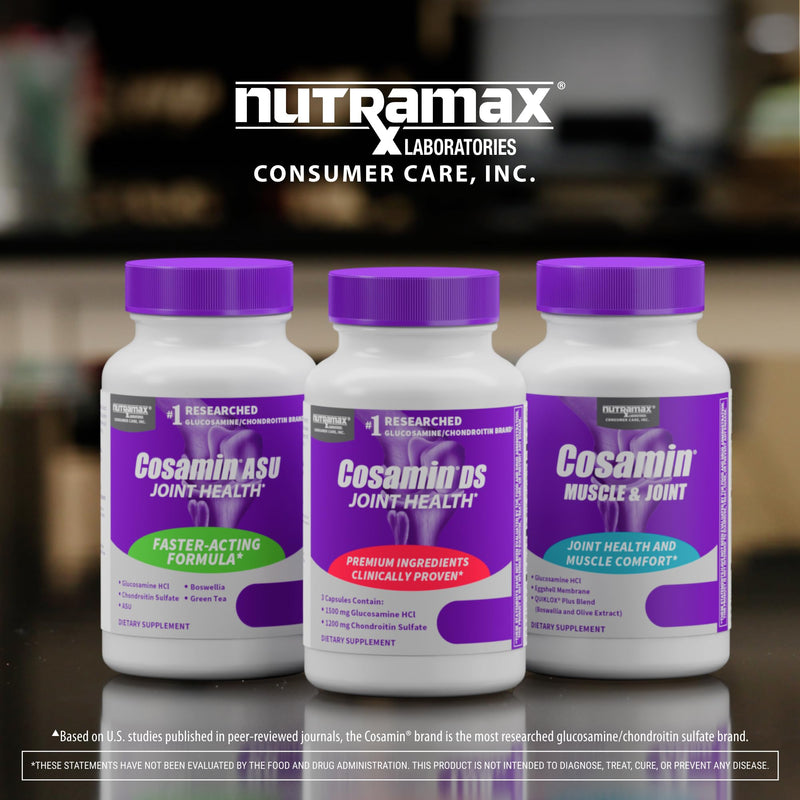 Nutramax Cosamin DS Joint Supplement, Glucosamine Chondroitin, 210 Capsules | Clinically Proven in Published Studies, Trademarked Glucosamine and Chondroitin for Joint Support, Third Party Tested 210 Count (Pack of 1)