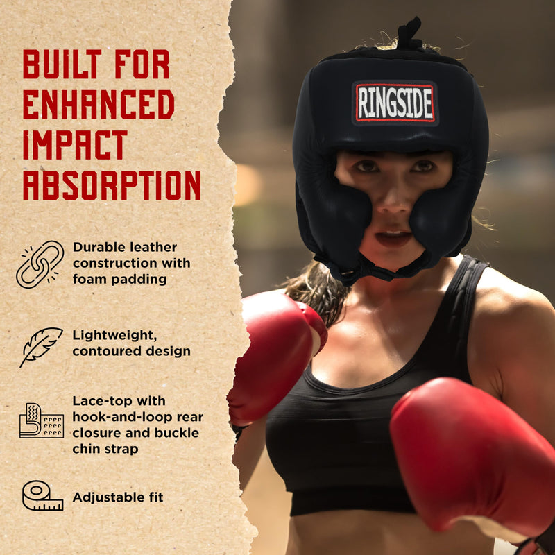 Ringside Competition-Like Boxing Headgear with Cheeks Red-White-Blue X-Large - BeesActive Australia