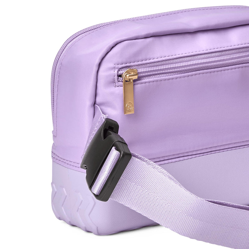 BOGG BAG - Belt Bag - I Lilac You a Lot - Small Crossbody Bag - 9in L x 3in W x 7in H - Zip Closure with Adjustable Strap - Durable Nylon Fanny Pack - BeesActive Australia
