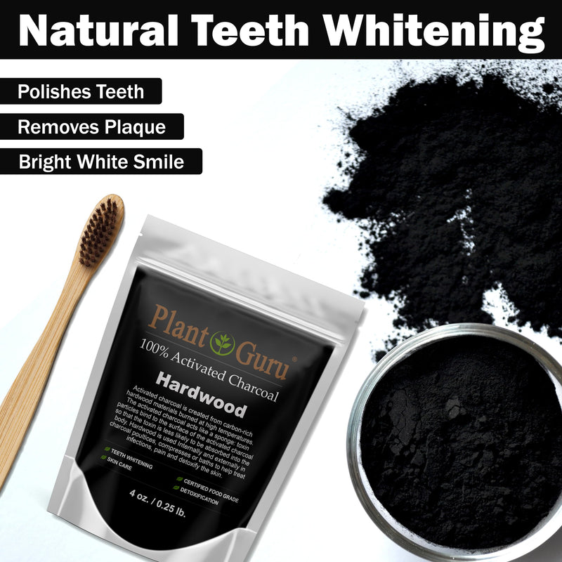 Activated Charcoal Powder Bulk - 1 lb. Jar - Hardwood - Food Grade Kosher Non-GMO - Teeth Whitening, Facial Mask and Soap Making. Promotes Natural Detoxification and Helps Digestion