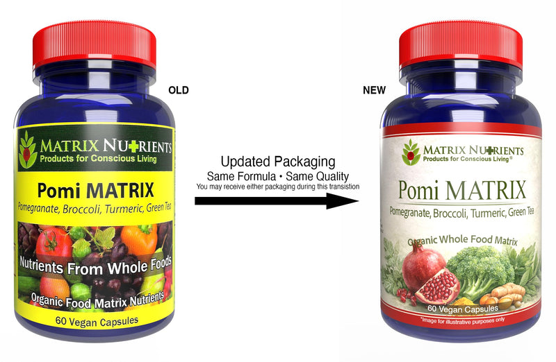 POMI Matrix - 10 Times Stronger Than The Competition! - Lower PSA Levels - See Our LAB Results! - 100% Natural Ingredients: Pomegranate, Green Tea, Turmeric, Broccoli - Vegan Capsules (60ct) 60 Count (Pack of 1)