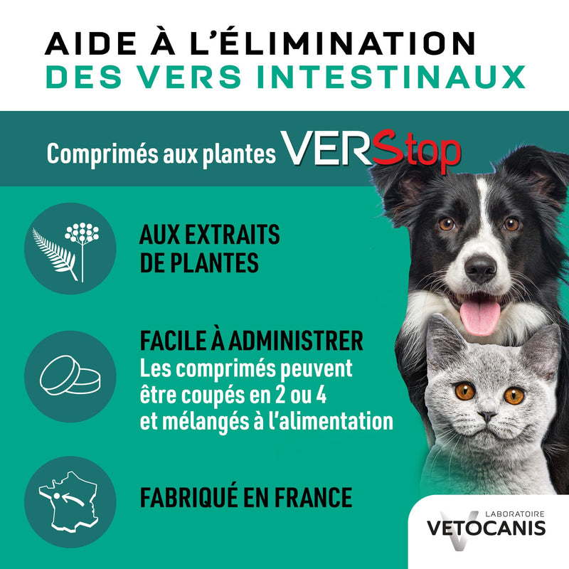 VETOCANIS AnimoConcept Vetocanis - tablets against dog and cat worms - plant extracts - meat flavor 1 x 30 pieces - BeesActive Australia