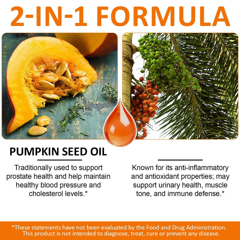 Pumpkin Seed Oil Capsules, Cold Pressed Pure Virgin Pumpkin Seed Oil Softgels Essential Omega-3/6, Fatty Acids, Phytosterols, Vitamin E, Supports Hair Health, Prostate Function - 300 Softgels - BeesActive Australia