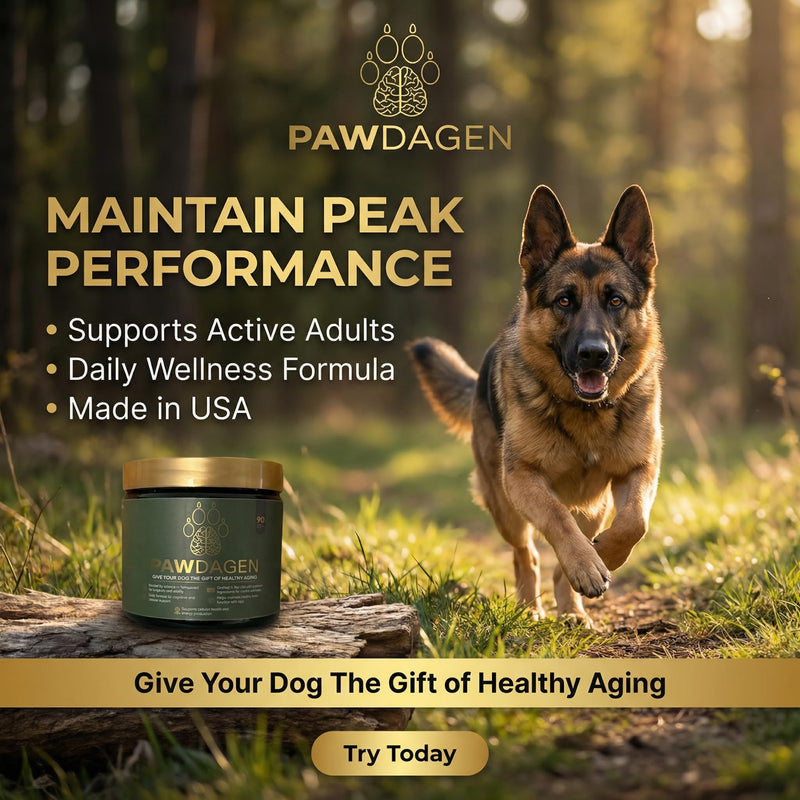 Dog Longevity Supplement - NMN, Lions Mane, Curcumin, CoQ10 All Breeds & Ages + Senior Dog Vitamins - 14 Ingredients - Cellular Vitality, Brain Health - Made in USA - 1-3 Months Supply