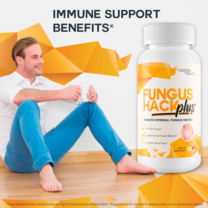 Fungus Hack Plus Probiotic Internal Fungus Fighter - Antifungal Probiotic - Nail Fungus Treatment - This Toe Fungus Treatment is Designed to Balance Probiotics to Help Fight Off Fungus
