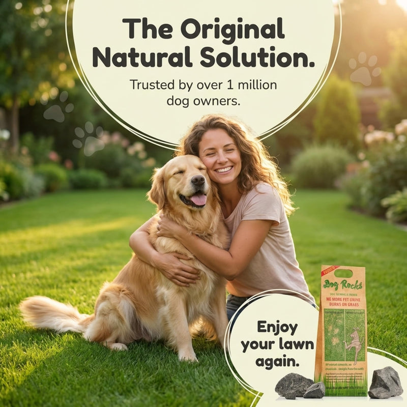 Dog Rocks for Urine Burning Grass - 200g Natural Pet Rock to Help Maintain Green Lawn - Grass Savers for Dog Urine - 2 Month Supply for Use in Water Bowls or Yard