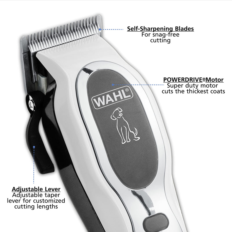 Wahl Pet-Pro Corded Clipper & Battery Trimmer Pet Grooming Combo Kit for Dogs with Light to Thick Coats, The Brand Used by Professionals - Model 9284 - BeesActive Australia