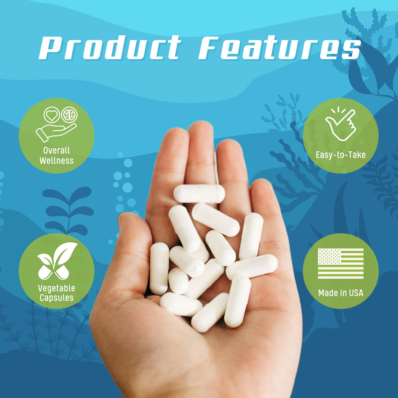 Daily Health - Pure Okinawa Coral Calcium - Marine-Grade Supplement with 72 Trace Minerals - 1475mg, 270 Vegetable Capsules (3 Month Supply) 3