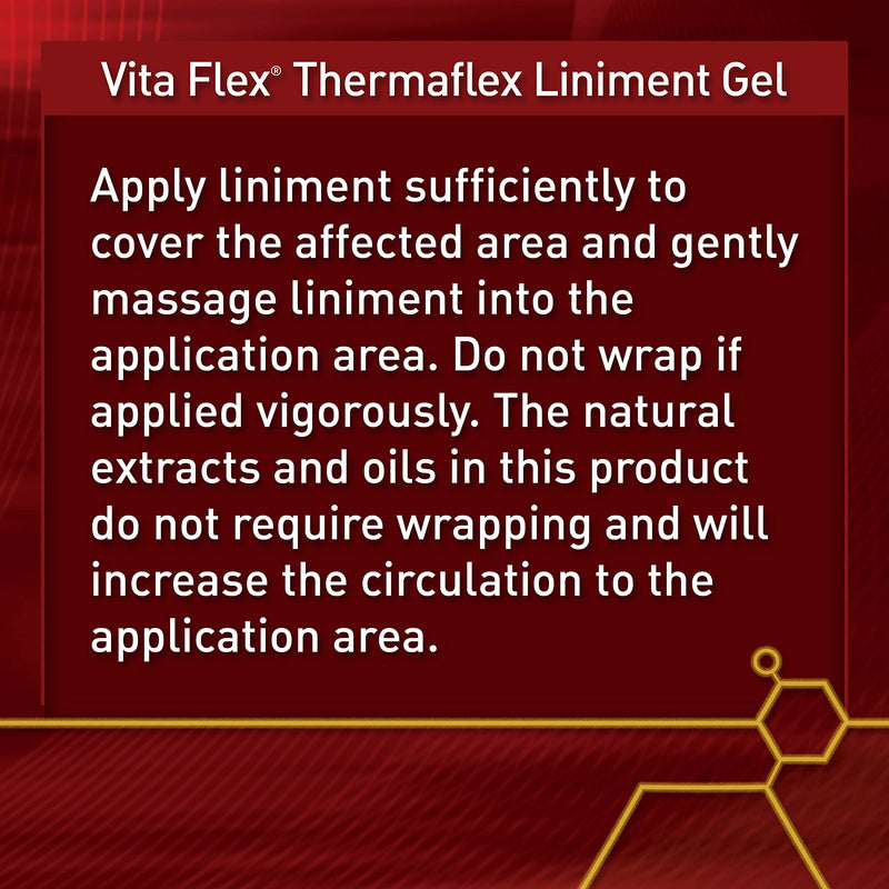 Thermaflex Liniment Gel for Sore Muscles and Joint Relief in Horses 12 Fluid Ounces 12 Ounce Gel - BeesActive Australia
