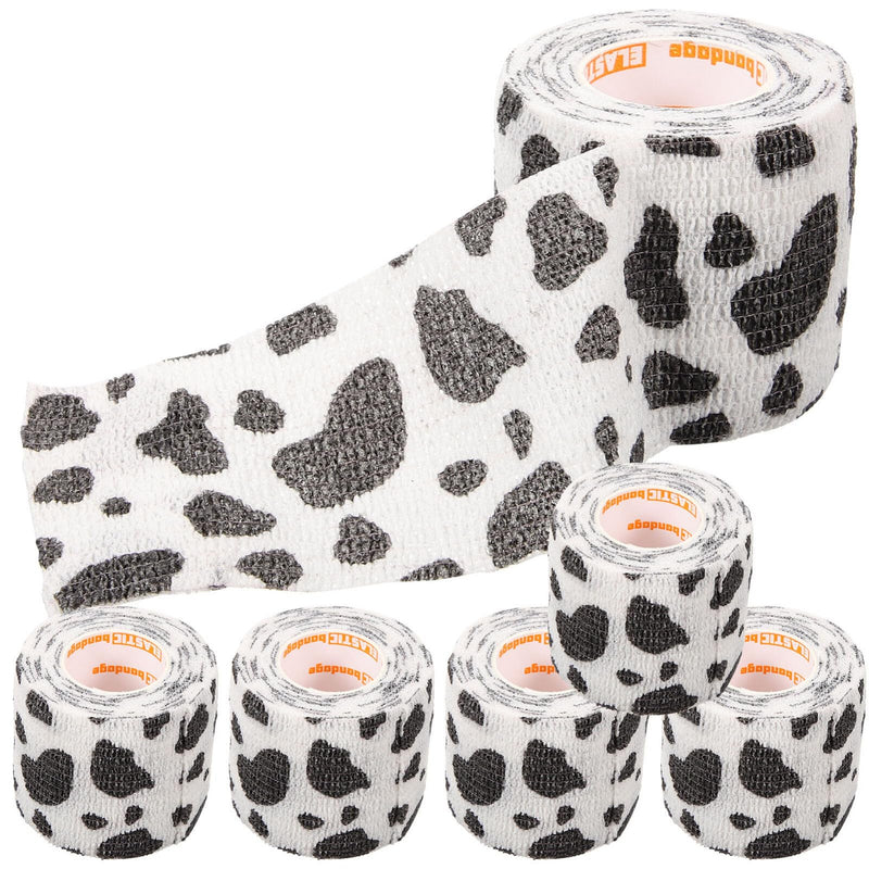 POPETPOP Self Adhesive Wrap Pet Wrap Non-Woven Tape for Dog Legs Paws Wounds Cohesive Gauze for Horse Cat Bird Animal Paw Print Desgin - BeesActive Australia