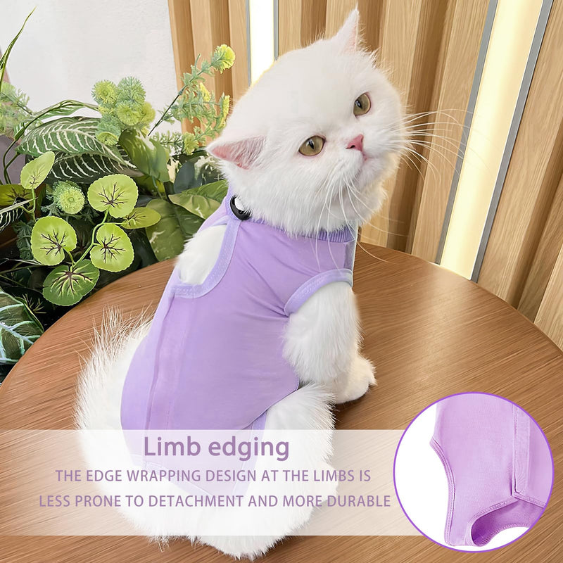Cat Bodysuit After Surgery With Anti-Licking Recovery Suit Post-Op Protective Bodysuit Made of Cotton & Elastane Gentle Alternative to the Neck Collar | Medical protective suit for wound care 3 sizes (S-L) - BeesActive Australia