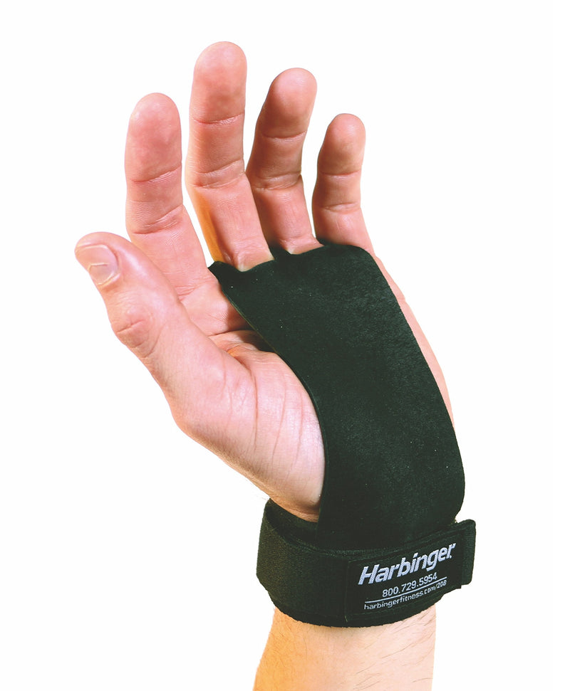 Harbinger Leather Palm Grips for Weight Lifting Hand Protection Large