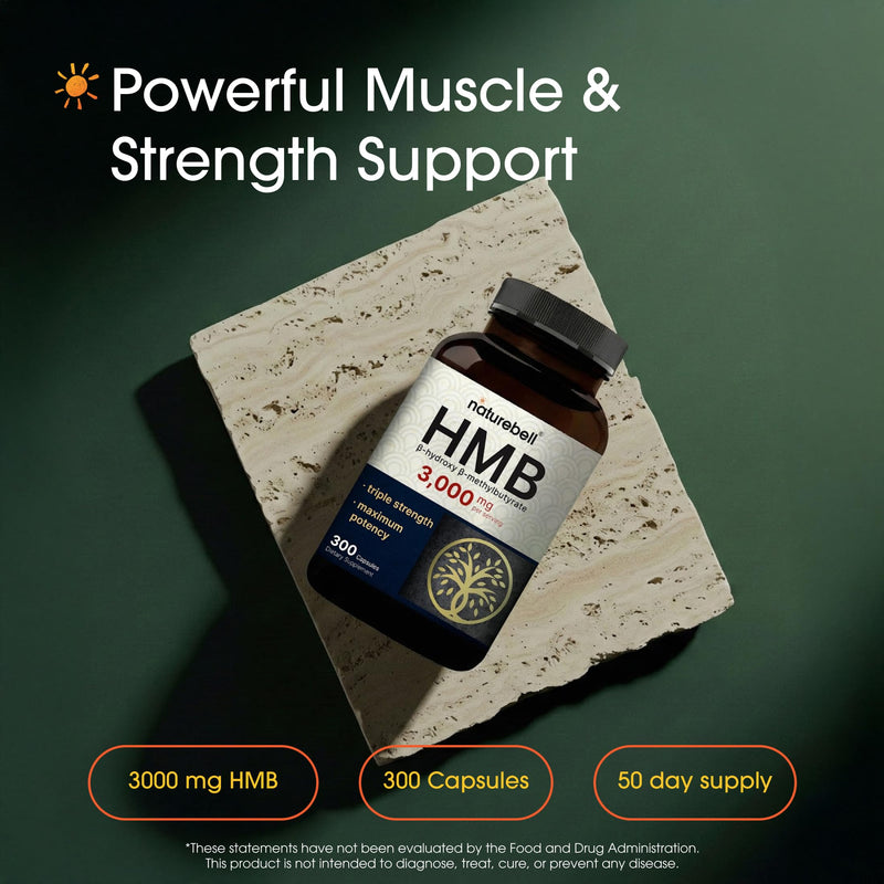 NatureBell HMB 3,000mg, 300 Capsules