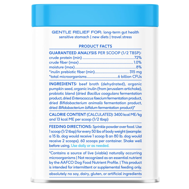 Native Pet Belly Bundle | Pumpkin for Dogs (8oz) + Probiotic Powder for Dogs (8 oz) | All-Natural Remedy for Dog Diarrhea + Dog Upset Stomach + Dog Gas Relief | Natural Relief for Upset Stomach! - PawsPlanet Australia
