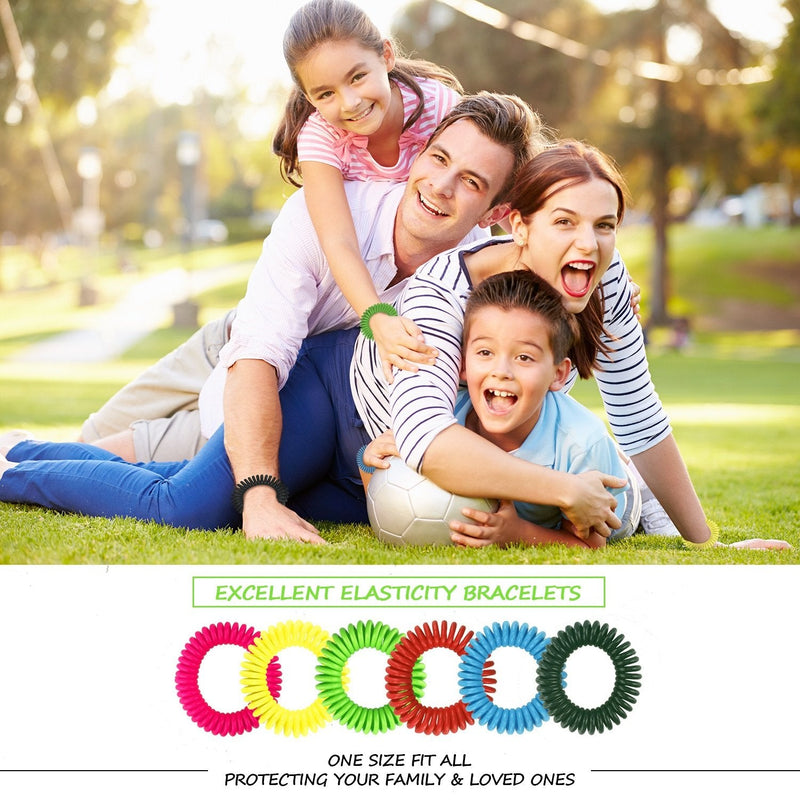 Mosquito Repellent Bracelets 30 Pack, Individually Wrapped Mosquito Repellent Bands, Waterproof Mosquito Repellent Wristbands with 36 Pcs Mosquito Repellent Stickers for Kids Adults Indoor Outdoor - BeesActive Australia