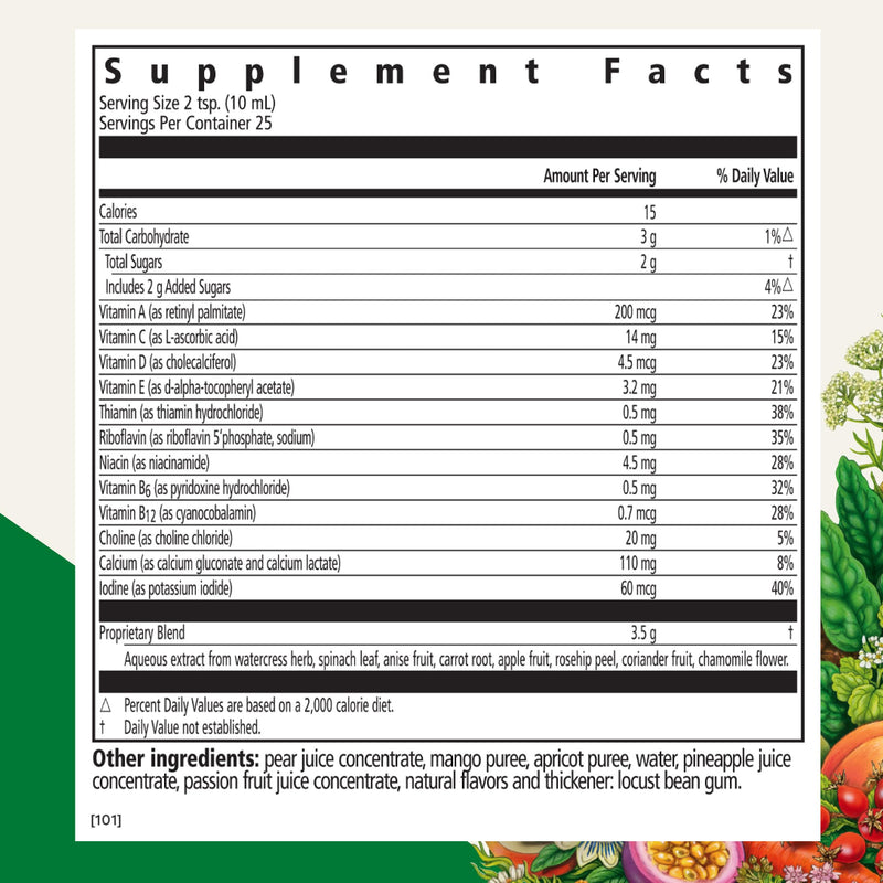 Floradix Kinder Love Children's Multivitamin, Herbal Supplement, 8.5 fl oz | Herbal Liquid Multivitamin for Kids with Vitamins A, C, D & E, Calcium & More, Vegetarian, Non-GMO & Gluten-Free 8.5 Fl Oz (Pack of 1)
